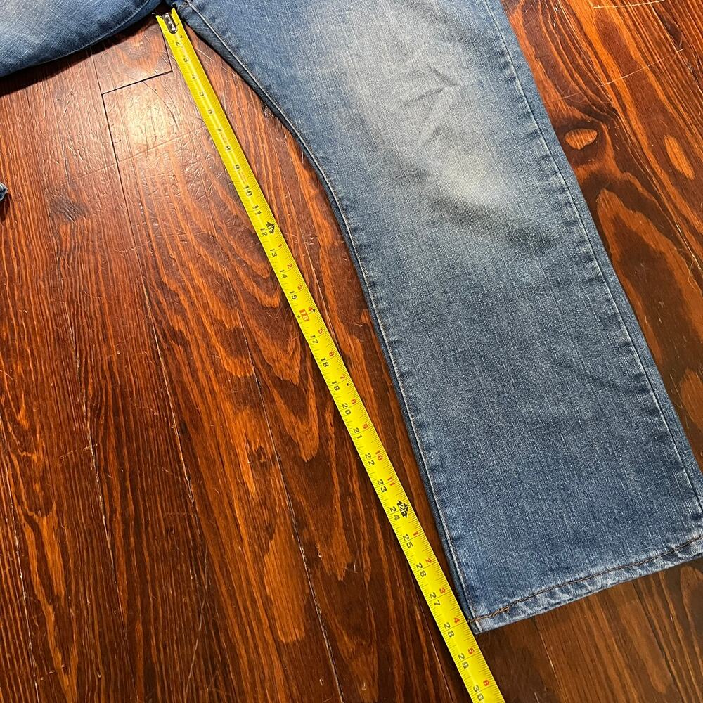 Gap 35x30 Premium Straight Jeans Blue Denim Classic Casual - Picture 5 of 8